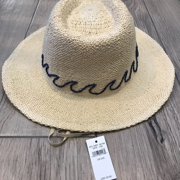 AERIE Adjustable Surfs Up Womens Panama Sun Hat - Picture 5 of 8